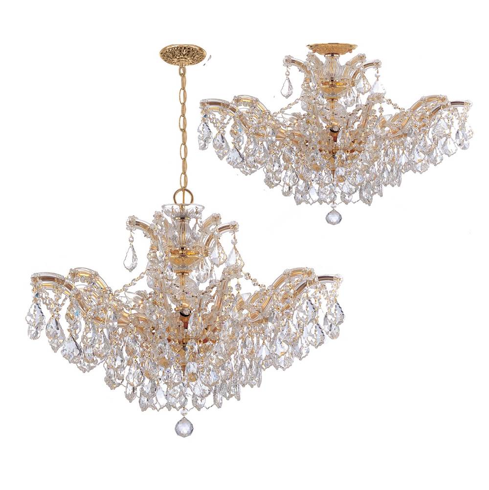 Crystorama Maria Theresa Maria Theresa 6 Light Hand Cut Crystal Polished Chrome Chandelier