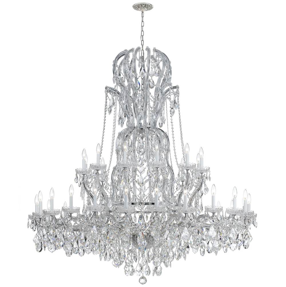 Crystorama 4460-CH-CL-S Polished Chrome Maria Theresa 37 Light Swarovski Strass Crystal Polished Chrome Chandelier Image 1
