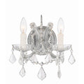 Crystorama 4472-CH-CL-MWP Polished Chrome Maria Theresa 2 Light Hand Cut Crystal Polished Chrome Sconce Image 1