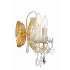 Crystorama 4472-GD-CL-MWP Gold Maria Theresa 2 Light Hand Cut Crystal Gold Sconce Image 3