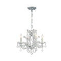 Crystorama 4474-CH-CL-MWP Polished Chrome Maria Theresa 4 Light Hand Cut Crystal Polished Chrome Mini Chandelier Image 1