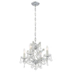 Crystorama Maria Theresa Maria Theresa 4 Light Hand Cut Crystal Polished Chrome Mini Chandelier