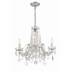 Crystorama Maria Theresa Maria Theresa 5 Light Hand Cut Crystal Polished Chrome Mini Chandelier