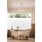 Crystorama 4476-GD-CL-MWP Gold Maria Theresa 5 Light Hand Cut Crystal Gold Mini Chandelier Image 3