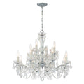 Crystorama 4479-CH-CL-I Polished Chrome Maria Theresa 12 Light Clear Italian Crystal Polished Chrome Chandelier Image 1