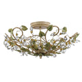 Crystorama 4840-CT Champagne Green Tea Josie 5 Light Champagne Green Tea Ceiling Mount Image 1