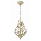 Crystorama Josie 3 Light Champagne Green Tea Mini Chandelier