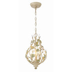 Crystorama 4845-CT Champagne Green Tea Josie 3 Light Champagne Green Tea Mini Chandelier Image 3