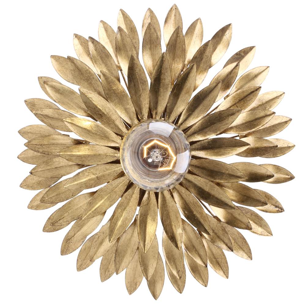 Crystorama 500-GA Antique Gold Broche 1 Light Antique Gold Sconce Image 5