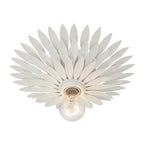 Crystorama 500-MT Matte White Broche 1 Light Matte White Flush Mount Image 4