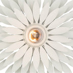 Crystorama 500-MT Matte White Broche 1 Light Matte White Flush Mount Image 3