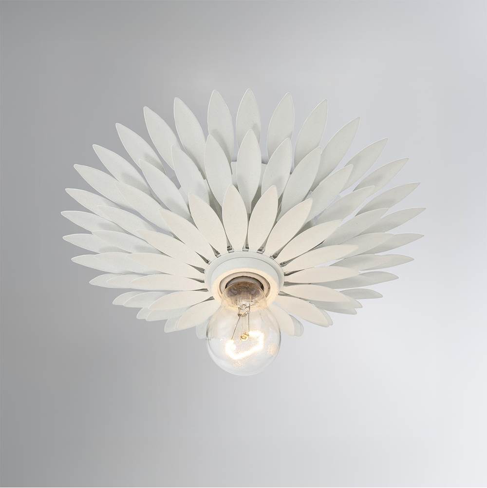 Crystorama 500-MT Matte White Broche 1 Light Matte White Flush Mount Image 2