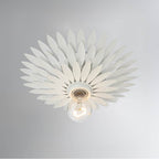 Crystorama 500-MT Matte White Broche 1 Light Matte White Flush Mount Image 2