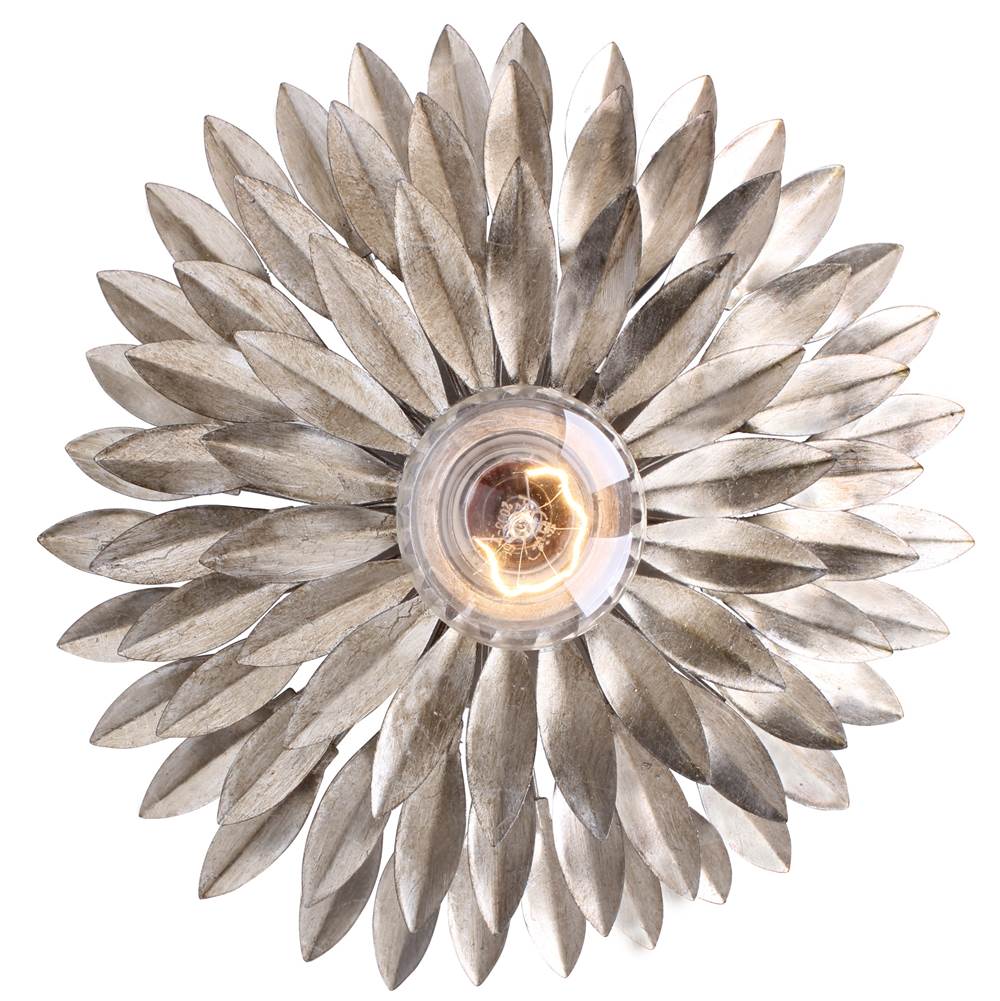 Crystorama 500-SA Antique Silver Broche 1 Light Antique Silver Sconce Image 3