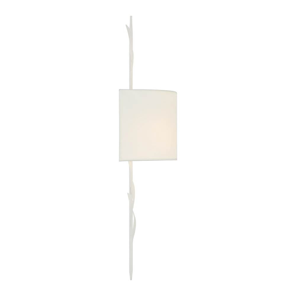 Crystorama 501-MT Matte White Broche 2 Light Matte White Sconce Image 4