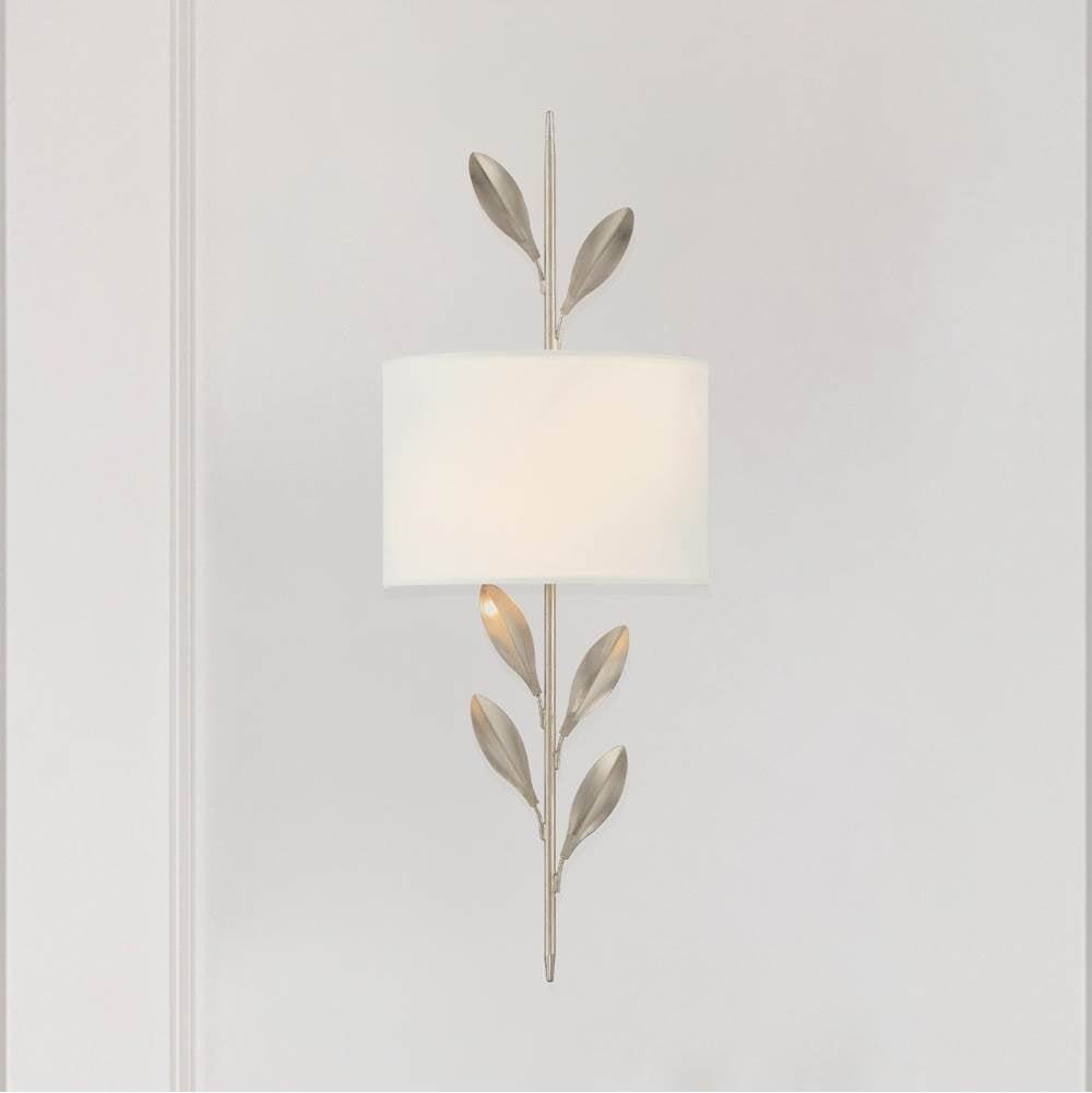 Crystorama 501-SA Antique Silver Broche 2 Light Antique Silver Sconce Image 2