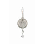 Crystorama Ashton 1 Light Hand Cut Crystal Olde Silver Sconce