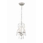 Crystorama 5013-OS-CL-MWP Olde Silver Ashton 3 Light Hand Cut Crystal Olde Silver Mini Chandelier Image 1