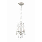 Crystorama 5013-OS-CL-MWP Olde Silver Ashton 3 Light Hand Cut Crystal Olde Silver Mini Chandelier Image 6