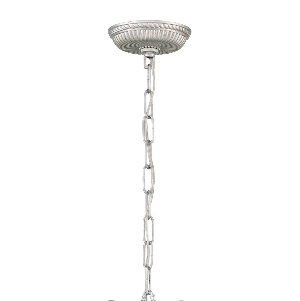 Crystorama 5013-OS-CL-MWP Olde Silver Ashton 3 Light Hand Cut Crystal Olde Silver Mini Chandelier Image 3