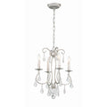 Crystorama 5014-OS-CL-MWP Olde Silver Ashton 4 Light Hand Cut Crystal Olde Silver Mini Chandelier Image 1
