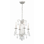 Crystorama 5014-OS-CL-MWP Olde Silver Ashton 4 Light Hand Cut Crystal Olde Silver Mini Chandelier Image 1