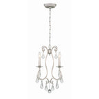 Crystorama Ashton 4 Light Hand Cut Crystal Olde Silver Mini Chandelier