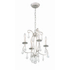 Crystorama 5014-OS-CL-MWP Olde Silver Ashton 4 Light Hand Cut Crystal Olde Silver Mini Chandelier Image 5