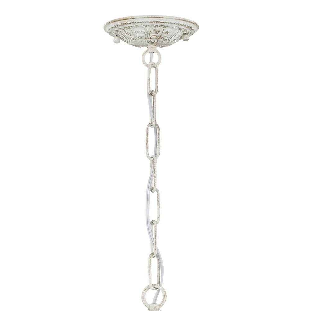 Crystorama 5024-AW-CL-MWP Antique White Paris Market 4 Light Clear Crystal Antique White Mini Chandelier Image 3