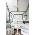 Crystorama 5026-AW-CL-MWP Antique White Paris Market 6 Light Clear Crystal Antique White Chandelier Image 3