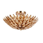 Crystorama 505-GA Antique Gold Broche 4 Light Antique Gold Ceiling Mount Image 1