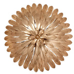 Crystorama Broche 4 Light Antique Gold Ceiling Mount