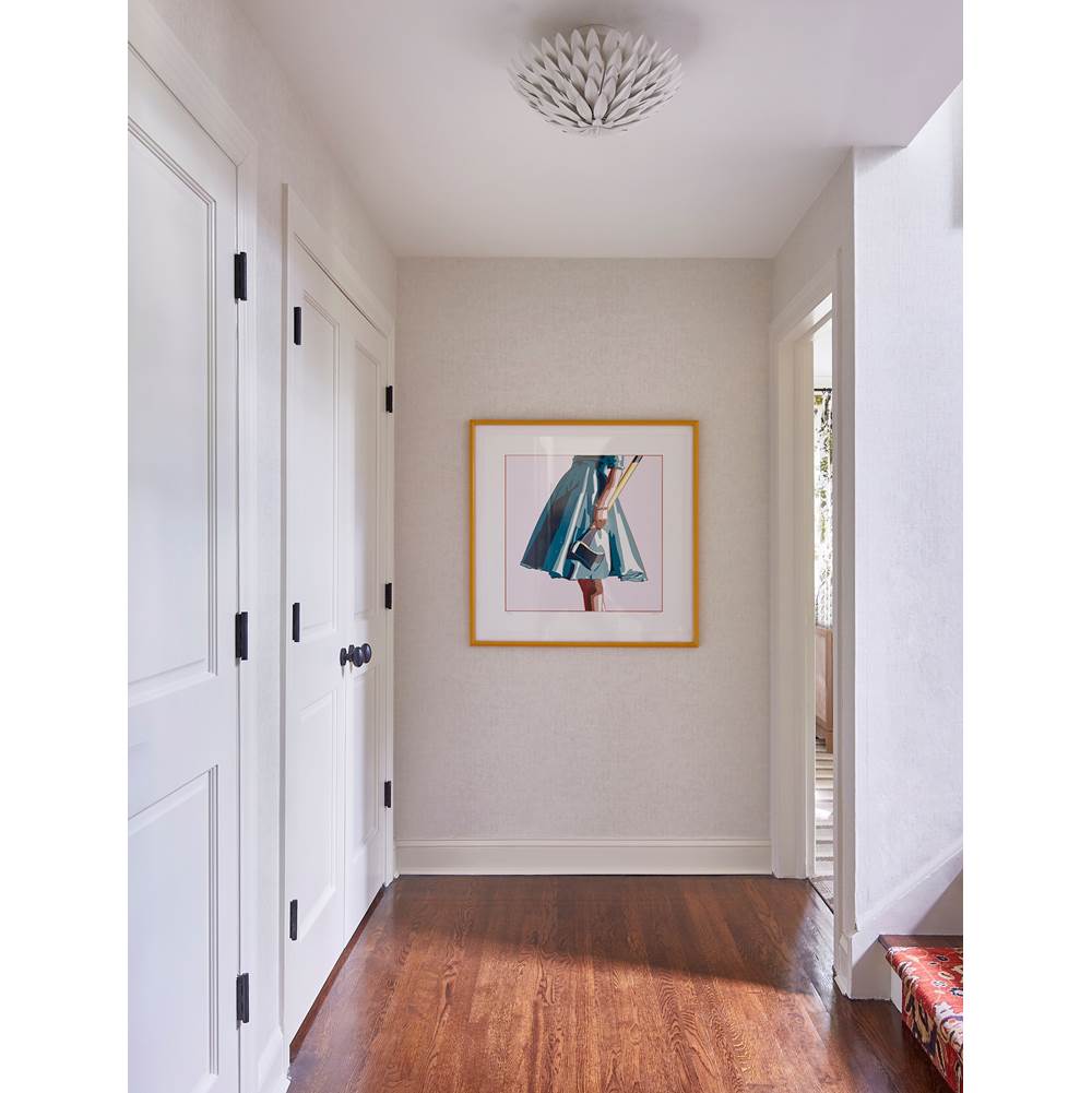 Crystorama 505-MT Matte White Broche 4 Light Matte White Ceiling Mount Image 3