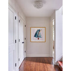 Crystorama 505-MT Matte White Broche 4 Light Matte White Ceiling Mount Image 3
