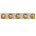 Crystorama 508-GA-SA Antique Gold Broche 5 Light Antique Gold  Plus  Antique Silver Bathroom Vanity Image 1