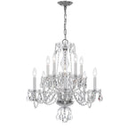 Crystorama 5080-CH-CL-MWP Polished Chrome Traditional Crystal 10 Light Clear Crystal Polished Chrome Chandelier Image 1