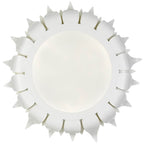 Crystorama Broche 3 Light Antique Gold Ceiling Mount