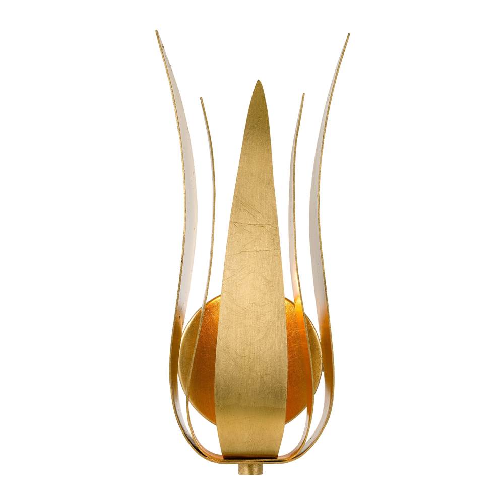 Crystorama 511-GA Antique Gold Broche 1 Light Antique Gold Wall Mount Image 1
