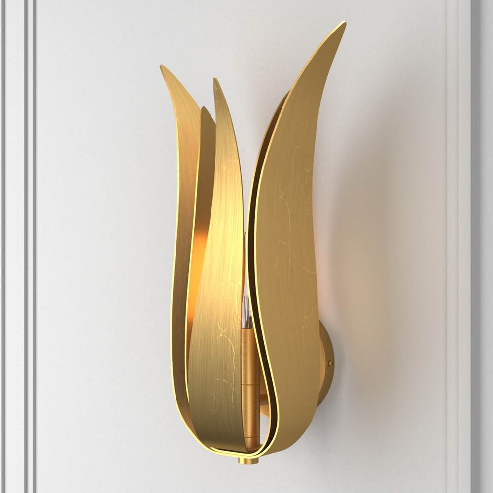 Crystorama 511-GA Antique Gold Broche 1 Light Antique Gold Wall Mount Image 3