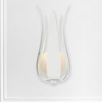 Crystorama 511-MT Matte White Broche 1 Light Matte White Wall Mount Image 3