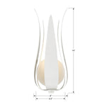 Crystorama 511-MT Matte White Broche 1 Light Matte White Wall Mount Image 2