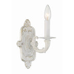 Crystorama 5111-AW Antique White Paris Market 1 Light Antique White Sconce Image 1