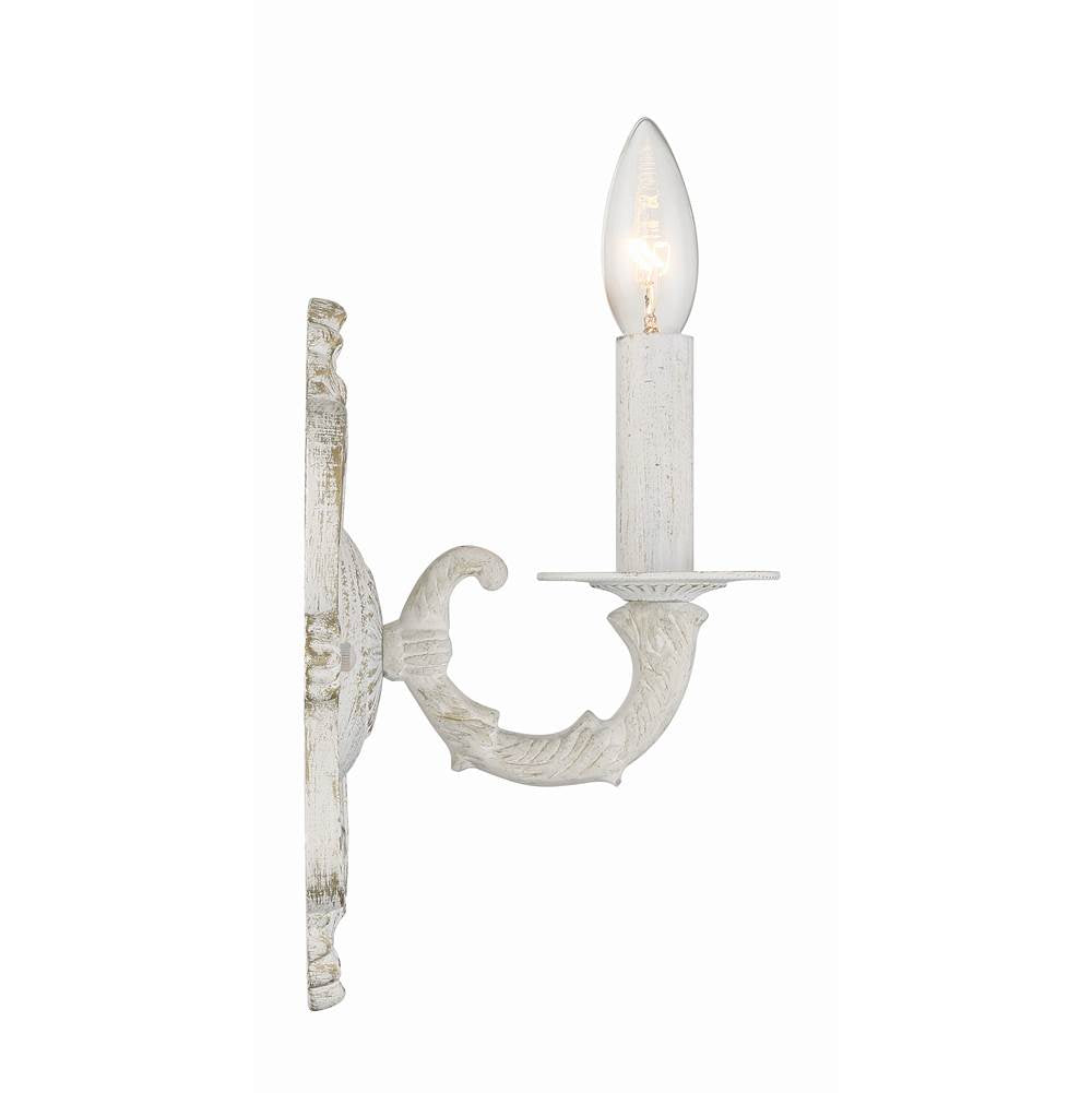 Crystorama Paris Market Paris Market 1 Light Antique White Sconce