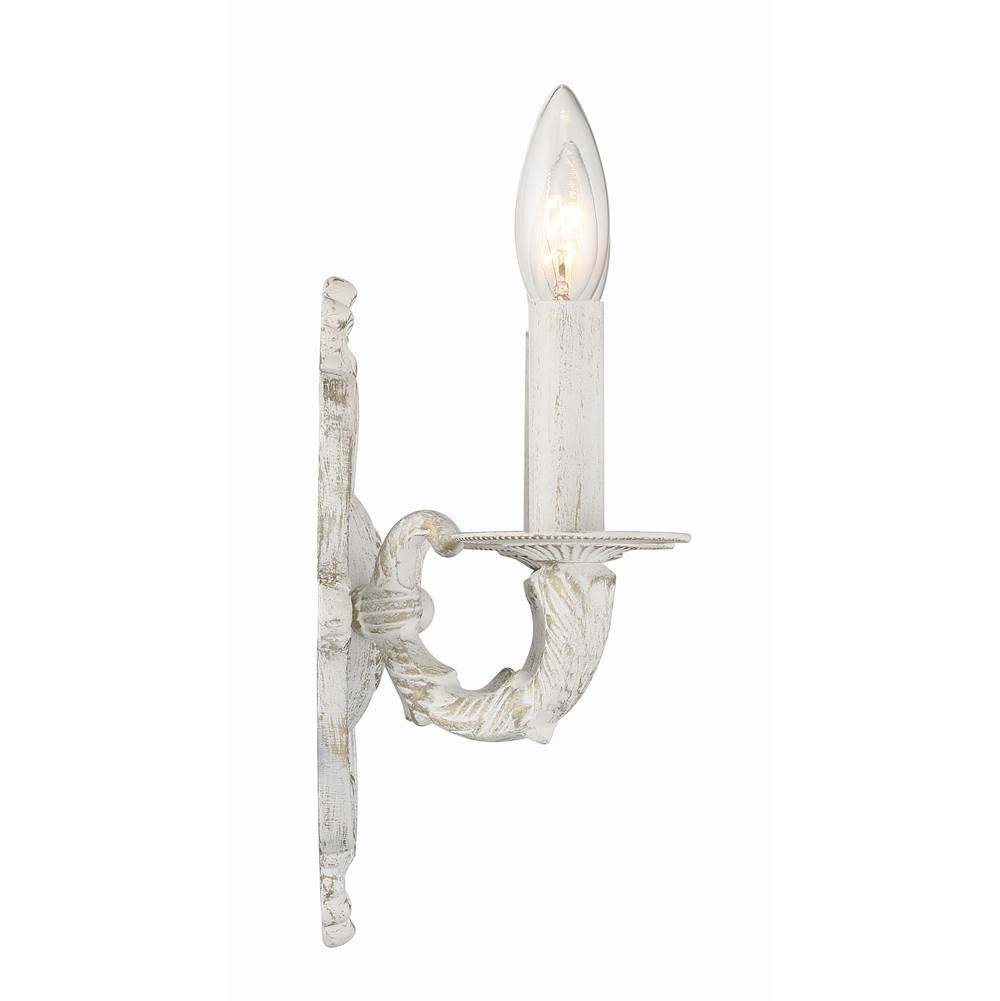 Crystorama 5122-AW Antique White Paris Market 2 Light Antique White Sconce Image 4