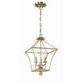 Crystorama 514-GA Antique Gold Broche 3 Light Antique Gold Lantern Image 1