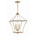 Crystorama 516-GA Antique Gold Broche 4 Light Antique Gold Lantern Image 1