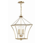 Crystorama 516-GA Antique Gold Broche 4 Light Antique Gold Lantern Image 1
