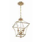 Crystorama Broche 4 Light Antique Gold Lantern