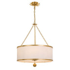 Crystorama 518-GA Antique Gold Broche 6 Light Antique Gold Chandelier Image 1