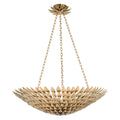 Crystorama 519-GA Antique Gold Broche 8 Light Antique Gold Chandelier Image 1